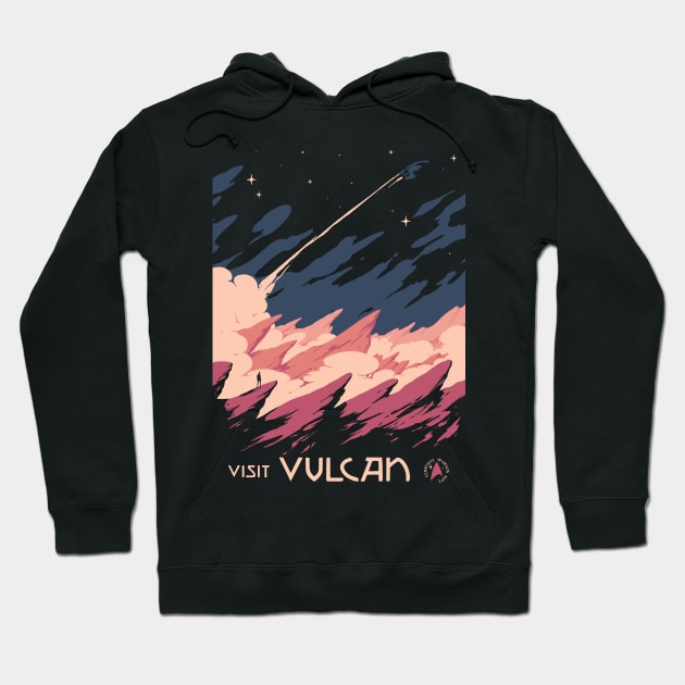 visit vulcan Hoodie by mathiole